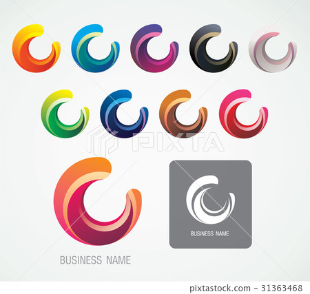 Moon and C Logo Symbol design graphic resources 31363468