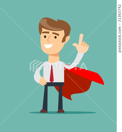 Super Businessman. Business concept 31363742