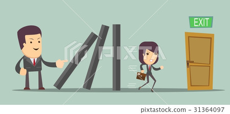 businessman Against another another businessman . 31364097