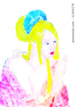 Beautiful woman seeing side 4 Beautiful woman seeing side 4 31364178