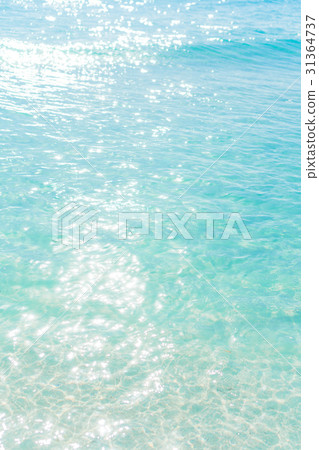 The shimmering sun shines on the sea floor. Sand The shimmering sun shines on the sea floor. Sand 31364737