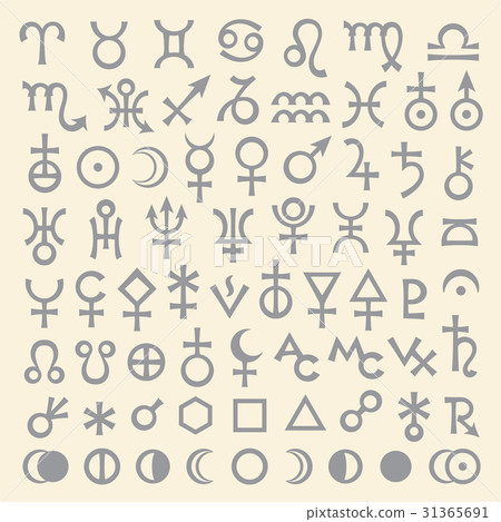 Main Astrological Signs and Symbols (big main set) 31365691
