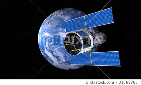 地球和人造衛星 31365763