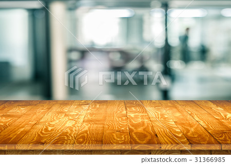 Empty wooden table perspective for product Empty wooden table perspective for product 31366985