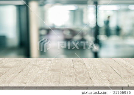 Empty wooden table perspective for product Empty wooden table perspective for product 31366986