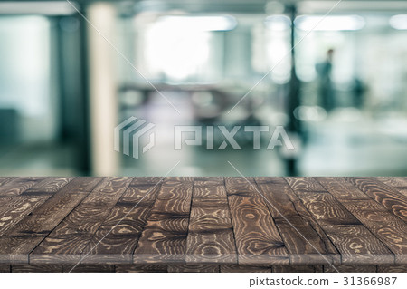 Empty wooden table perspective for product Empty wooden table perspective for product 31366987