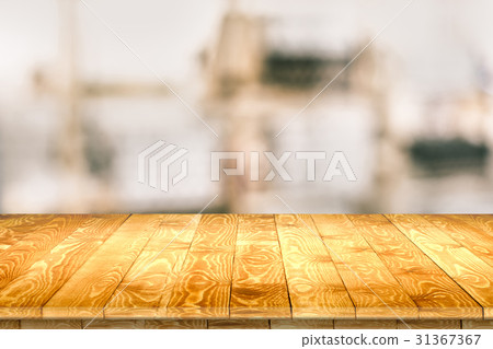 Empty wooden table for product placement Empty wooden table for product placement 31367367
