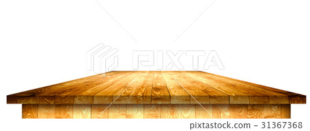Empty wooden table with clipping mask Empty wooden table with clipping mask 31367368