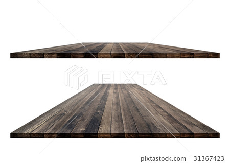 Wooden worktop surface with clipping path 31367423