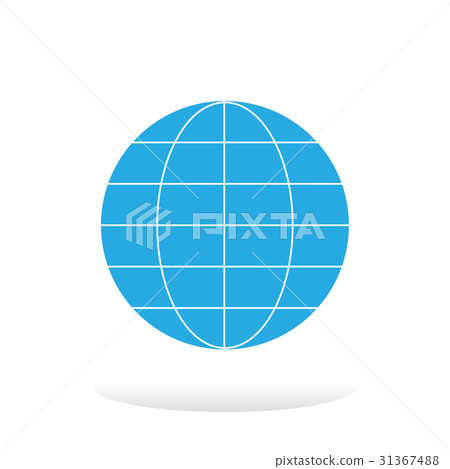 Earth minimal style Icon vector Eps10 . Earth minimal style Icon vector Eps10 . 31367488