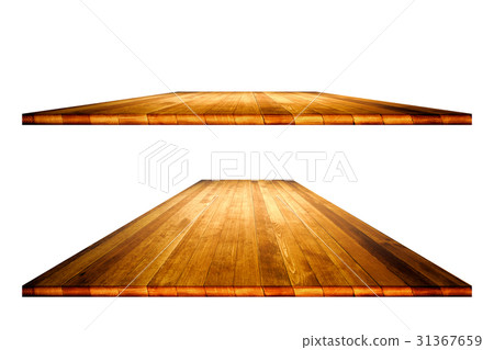 Empty wooden table perspective with clipping path Empty wooden table perspective with clipping path 31367659