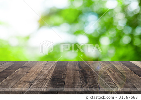 Empty wooden table for product placement Empty wooden table for product placement 31367668