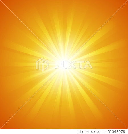 abstract light ray of sunshine in orange color 31368078