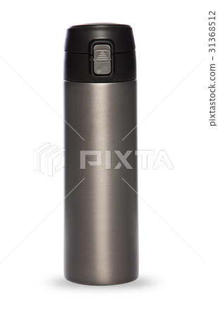 Grey thermos collection isolated on white Grey thermos collection isolated on white 31368512