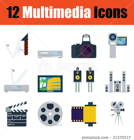 Multimedia  icon set 31370537