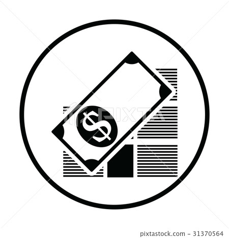 Stack of banknotes icon - Stock Illustration [31370564] - PIXTA