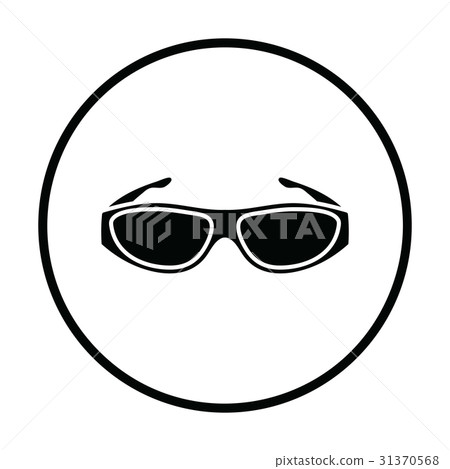 Poker sunglasses icon 31370568