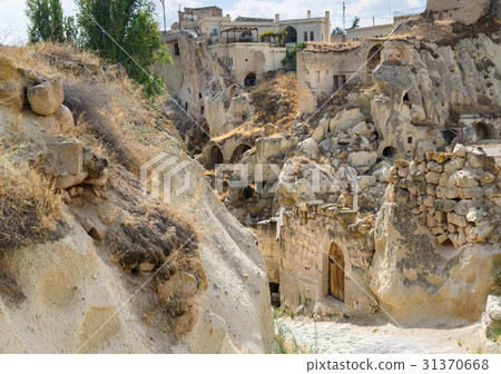 View cave houses in Ortahisar. Cappadocia. Turkey View cave houses in Ortahisar. Cappadocia. Turkey 31370668