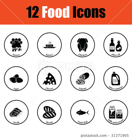 Set of food icons Set of food icons 31371905