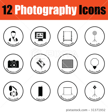 Photography icon set 31371932