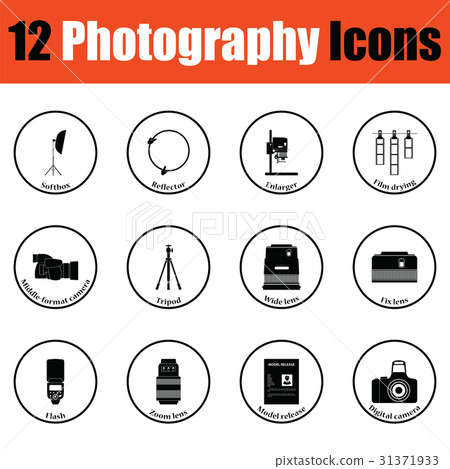 Photography icon set 31371933