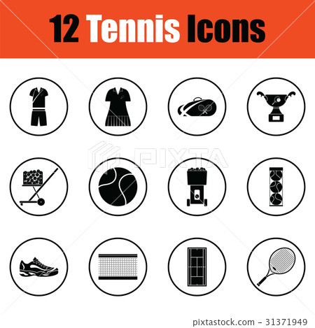 Tennis icon set Tennis icon set 31371949