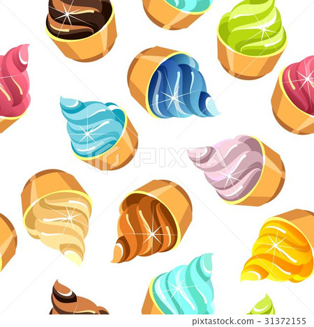 Ice cream seamless pattern 31372155