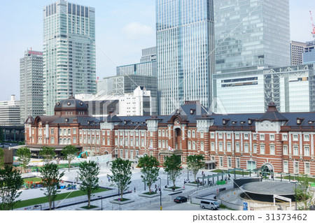 Urban landscape Tokyo station Marunouchi entrance 31373462