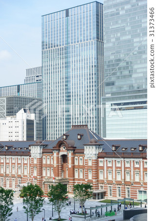Urban landscape Tokyo station Marunouchi entrance 31373466