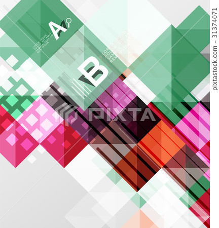 Vector square elements on gray abstract background Vector square elements on gray abstract background 31374071
