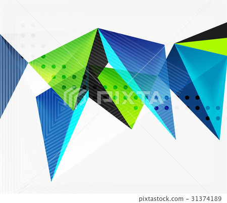 3d triangles geometric vector 3d triangles geometric vector 31374189