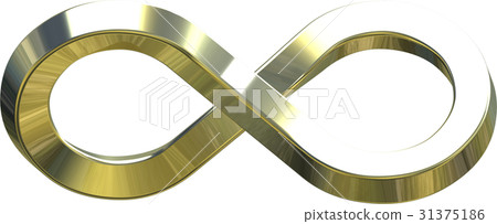 Infinity of gold [rounded corner] clipping 31375186
