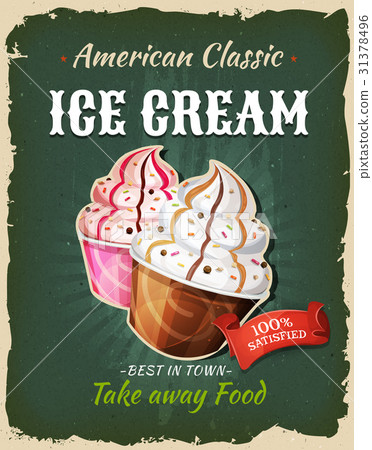 Retro Fast Food Ice Cream Poster 31378496