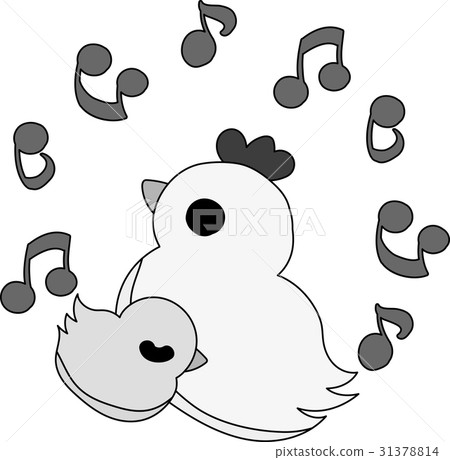 Illustration of cute chickens and chicks Illustration of cute chickens and chicks 31378814