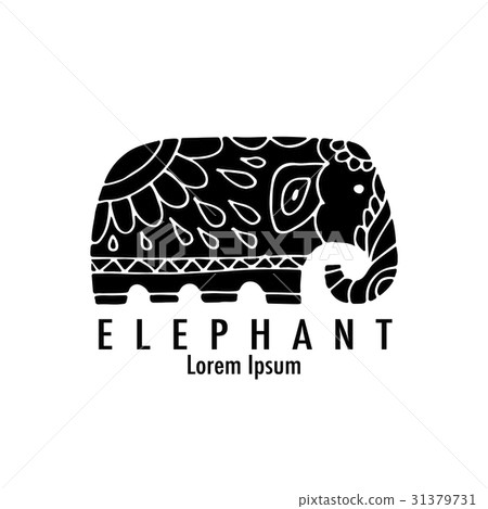 Ornate elephant design 31379731