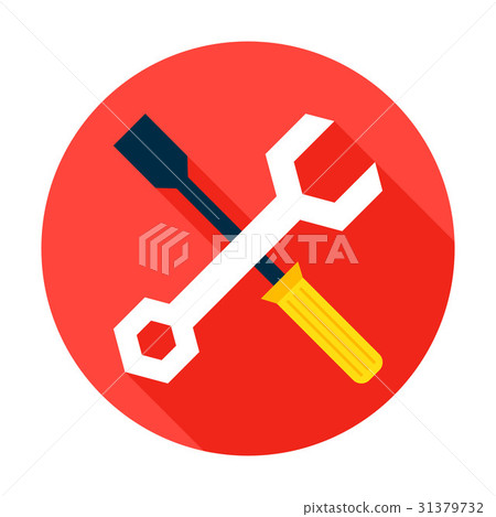 Setting Flat Circle Icon 31379732