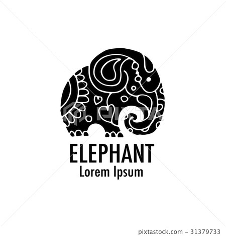 Ornate elephant design Ornate elephant design 31379733