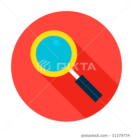 Search Flat Circle Icon 31379734