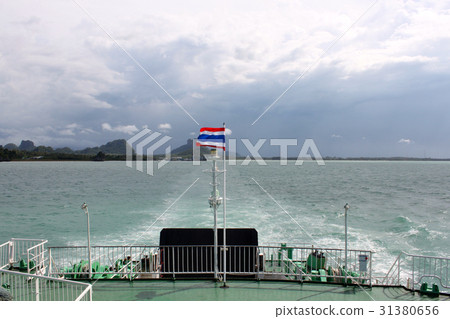 Thai flag on a ferry 31380656