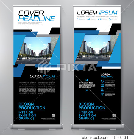 Business Roll Up. Standee Design. Banner Template. 31381311
