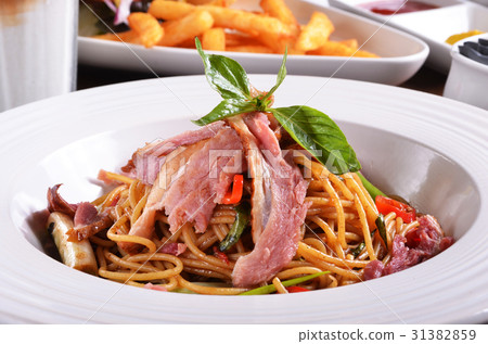 Duck breast pasta Duck breast pasta 31382859