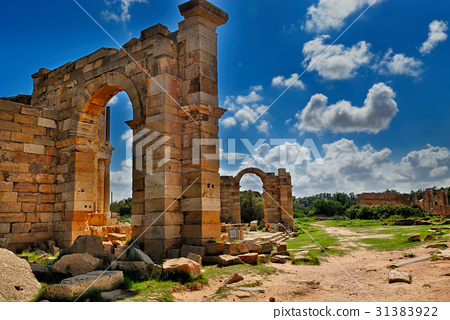 Libya Tripoli Leptis Magna Stock Photo