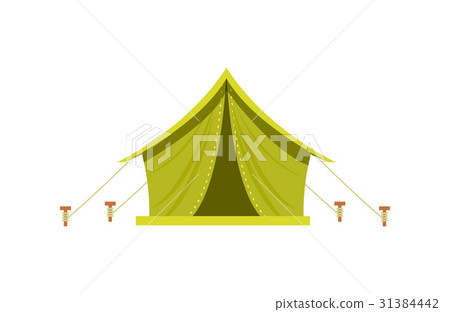 Adventure camp tent icon isolated vector 31384442