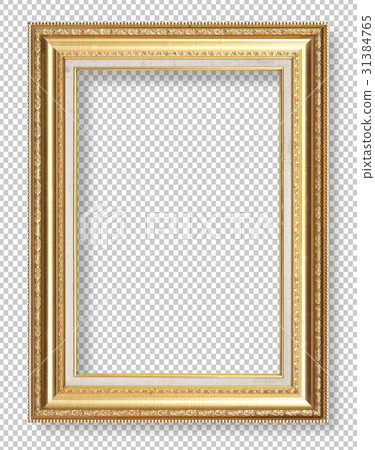 Golden wooden frame 31384765