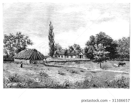View of Polish Countryside with Farm View of Polish Countryside with Farm 31386657
