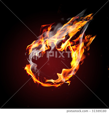 Blank ball on fire Blank ball on fire 31389180