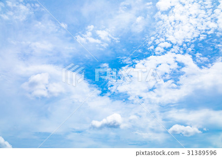 Cloudy sky sky picture material sky and clouds blue sky and white clouds copy space text space ordinary clouds 31389596