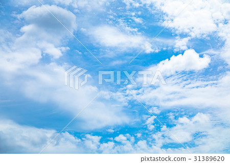Cloudy sky sky picture material sky and clouds blue sky and white clouds copy space text space ordinary clouds 31389620