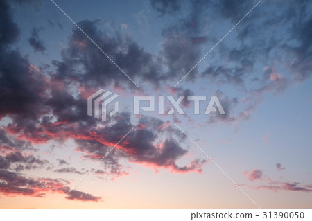藍天雲彩日落天空雲彩 藍天雲彩日落天空雲彩 31390050