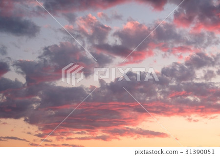 藍天雲彩日落天空雲彩 藍天雲彩日落天空雲彩 31390051
